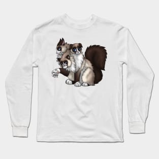 CerPURRus: Snowshoe Point Long Sleeve T-Shirt